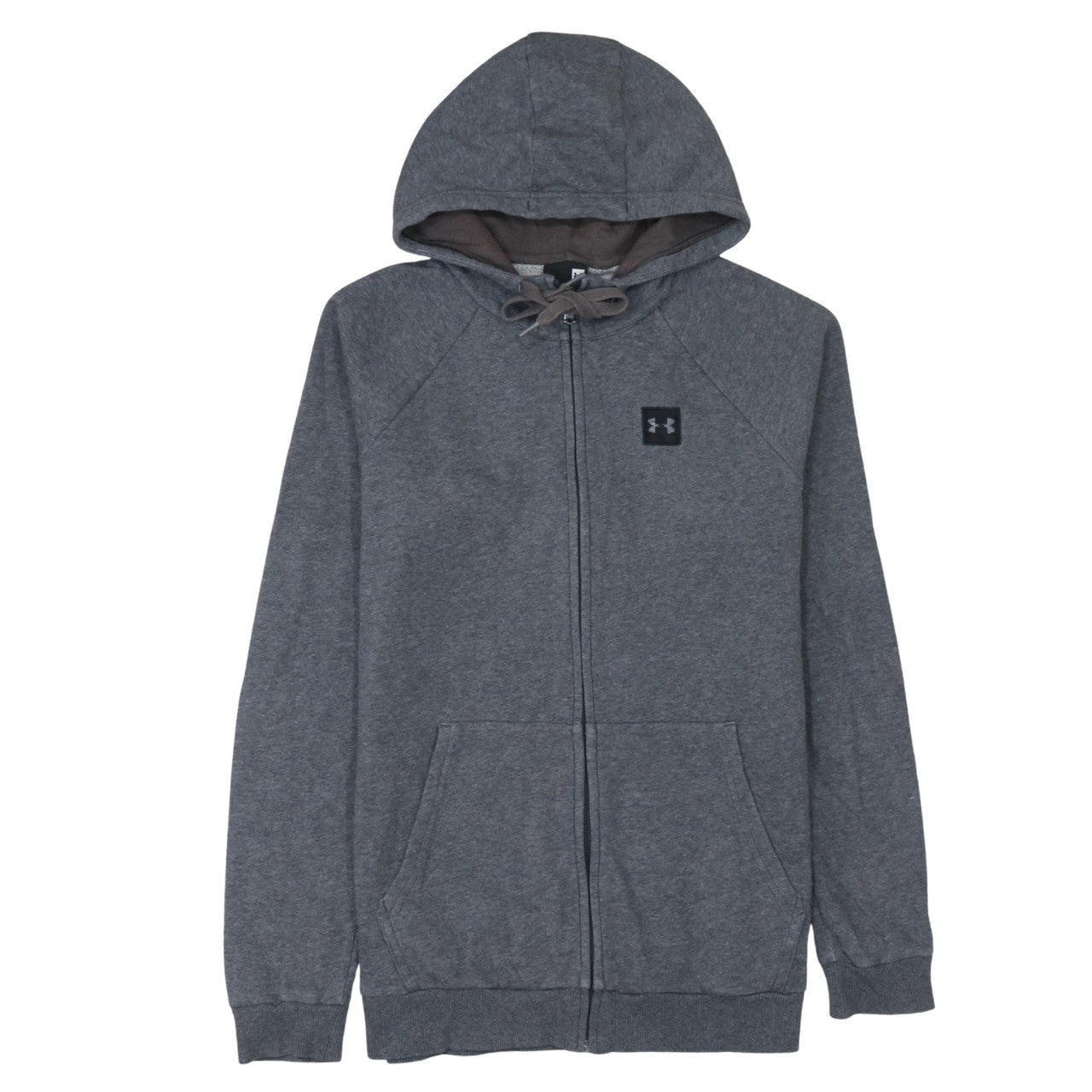 Mens UK Size S Under Armour Grey Full Zip Hoodie