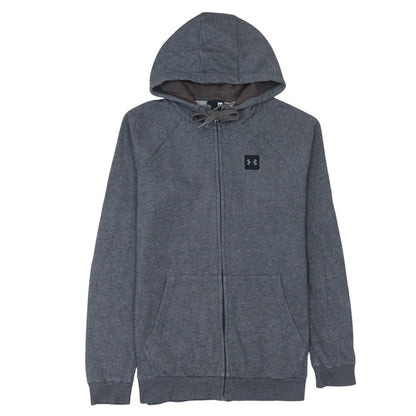 Mens UK Size S Under Armour Grey Full Zip Hoodie