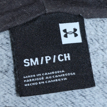 Mens UK Size S Under Armour Grey Full Zip Hoodie
