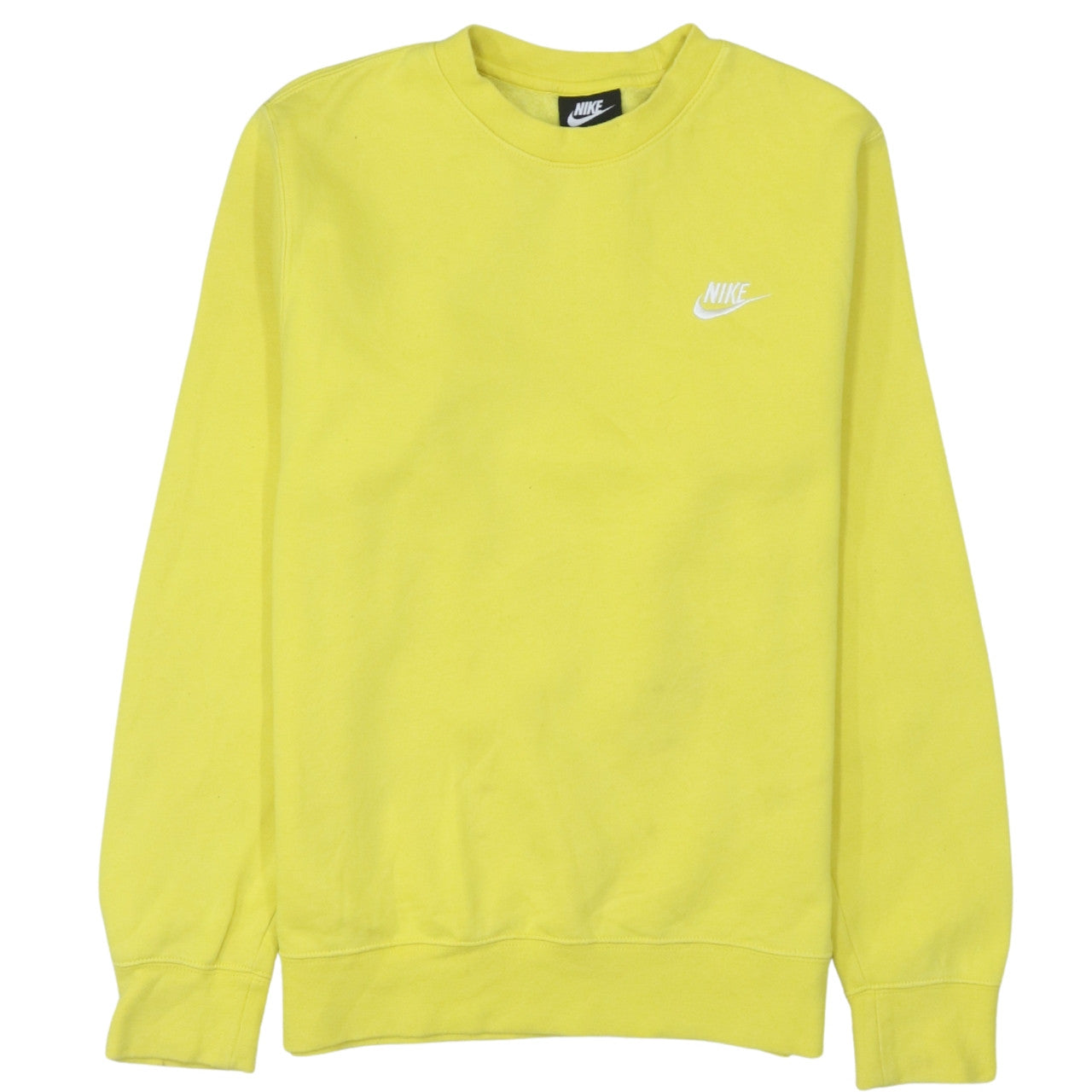 Mens UK Size XS Nike Yellow Pullover Sweatshirt