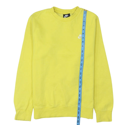 Mens UK Size XS Nike Yellow Pullover Sweatshirt