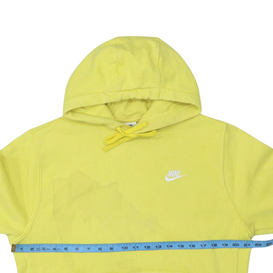 Womens UK Size M Nike Yellow Pullover Hoodie