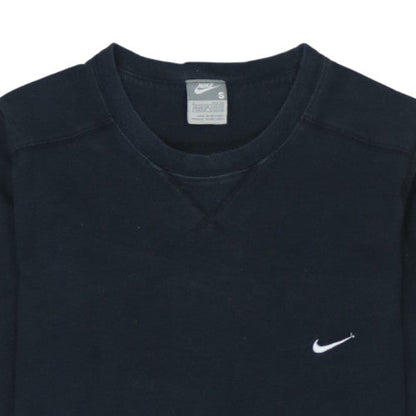 Nike Men's Black Long Sleeve Crew Neck Cotton Top Size Small