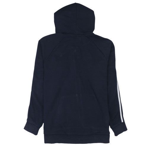 Mens UK Size L Adidas Blue Full Zip Hoodie