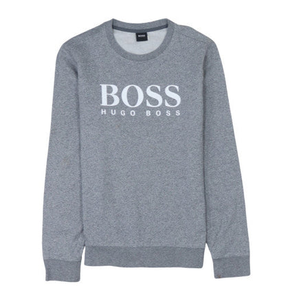 Mens UK Size S Hugo Boss Grey Pullover Sweatshirt
