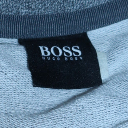 Mens UK Size S Hugo Boss Grey Pullover Sweatshirt