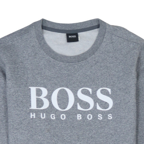Mens UK Size S Hugo Boss Grey Pullover Sweatshirt
