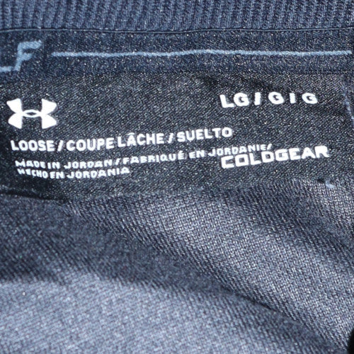 Mens UK Size L Under Armour Black Henley Sweatshirt