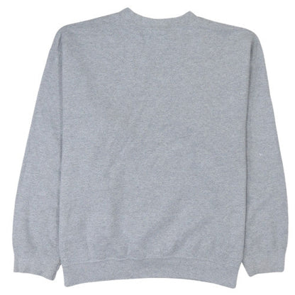 Womens UK Size L Gildan Grey Pullover Sweatshirt