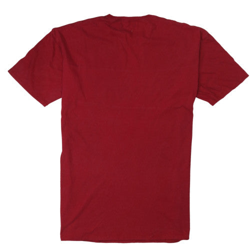 Carhartt Men Red Small Logo Graphic Cotton T-Shirt