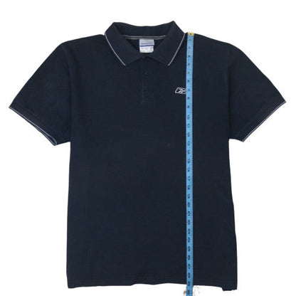 Reebok Men's Black XL Short Sleeve Polo Shirt Cotton Sportswear