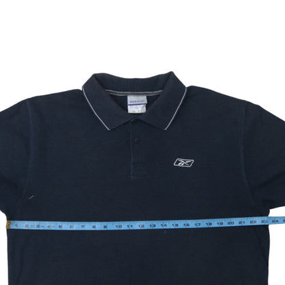 Reebok Men's Black XL Short Sleeve Polo Shirt Cotton Sportswear