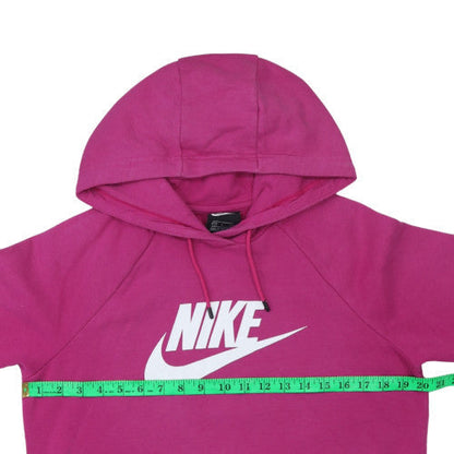 Womens UK Size S Nike Pink Pullover Hoodie