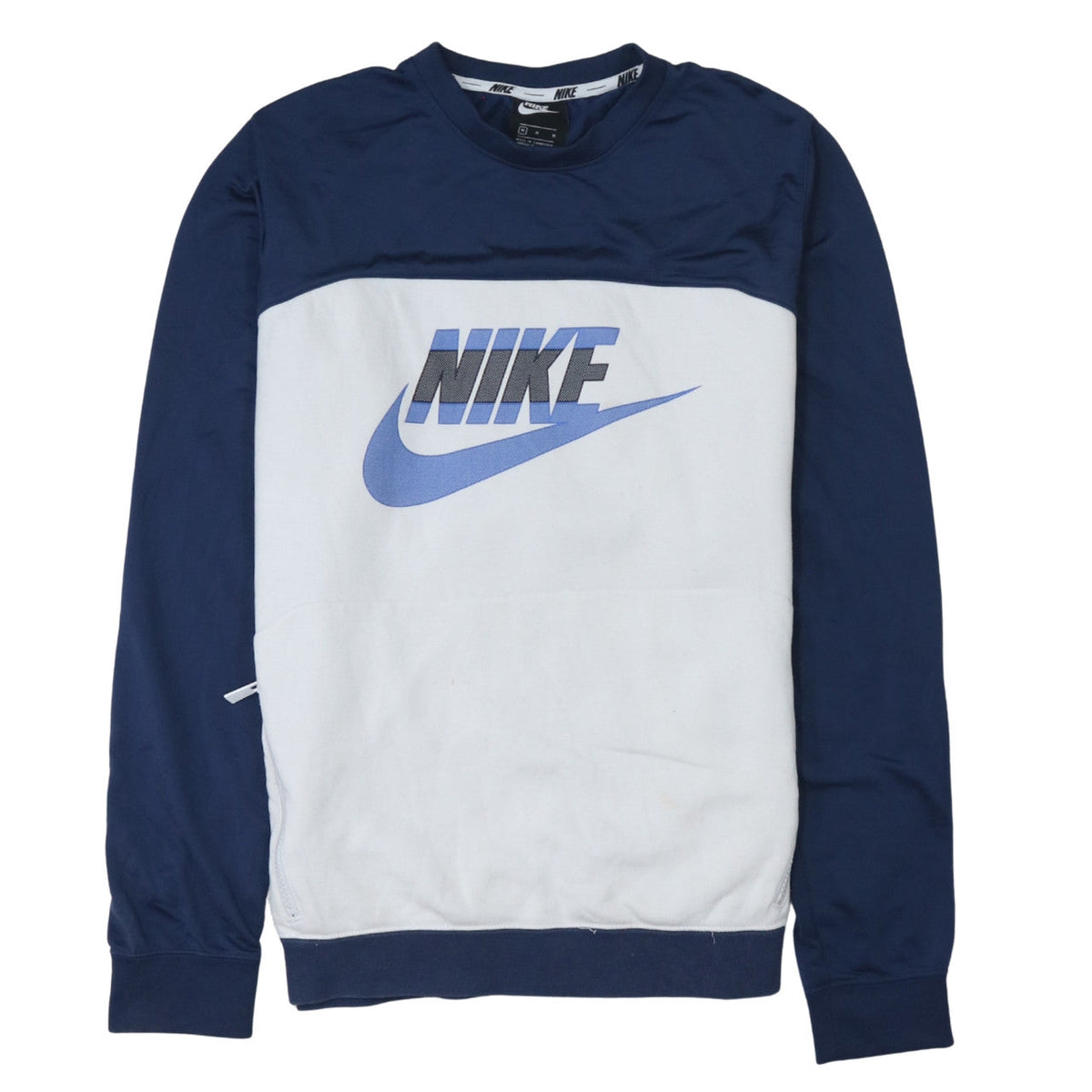 Mens UK Size M Nike Blue Pullover Sweatshirt