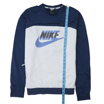 Mens UK Size M Nike Blue Pullover Sweatshirt
