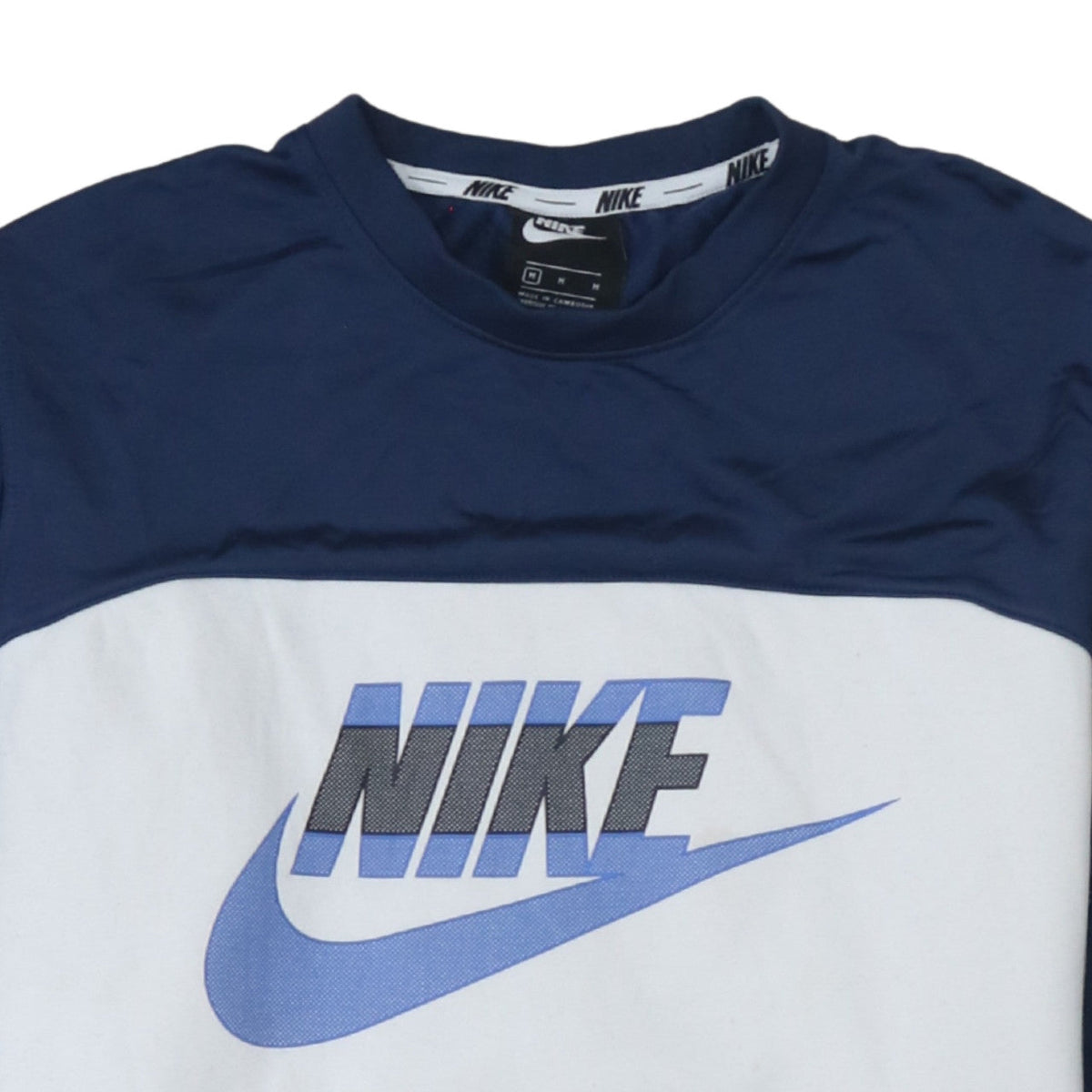 Mens UK Size M Nike Blue Pullover Sweatshirt