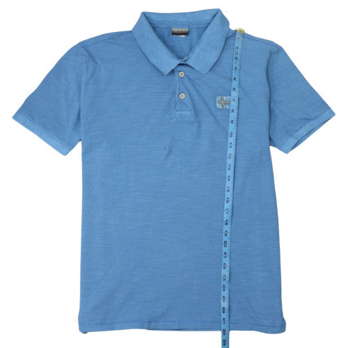 Napapijri Men's Blue Cotton Polo Shirt 2XL Regular Fit