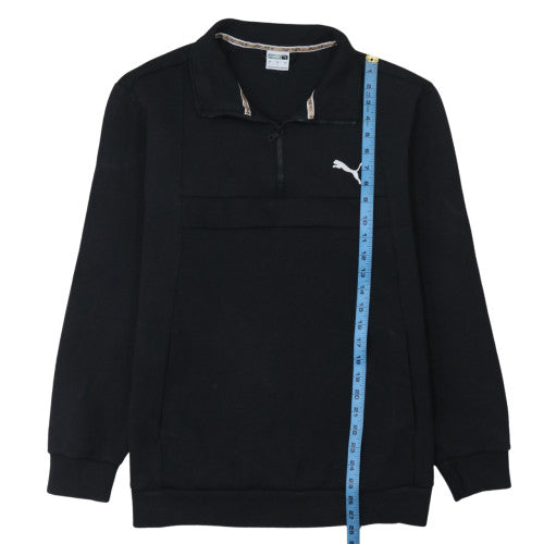 Mens UK Size L Puma Black Henley Sweatshirt