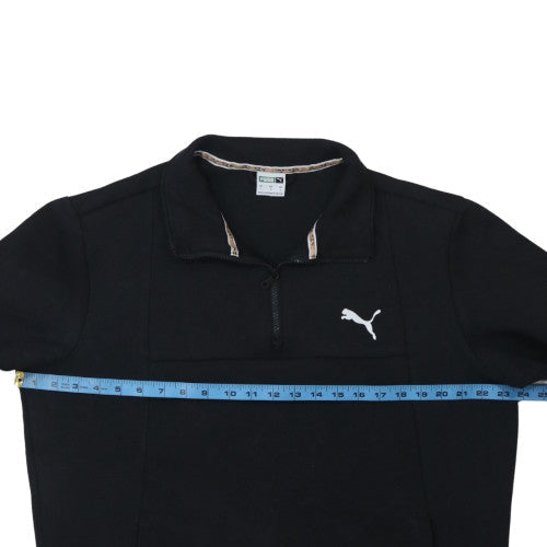 Mens UK Size L Puma Black Henley Sweatshirt