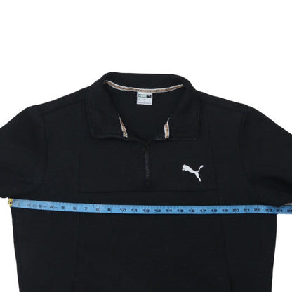 Mens UK Size L Puma Black Henley Sweatshirt