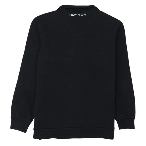 Mens UK Size L Puma Black Henley Sweatshirt