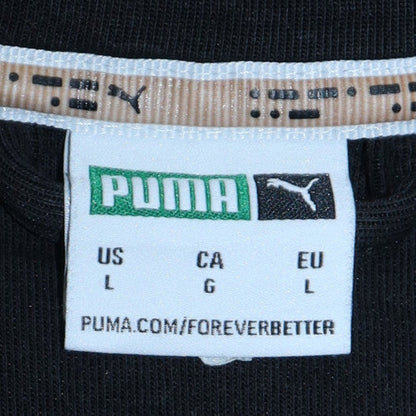 Mens UK Size L Puma Black Henley Sweatshirt
