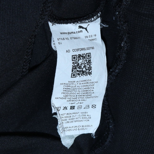 Mens UK Size L Puma Black Henley Sweatshirt
