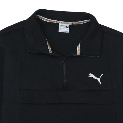 Mens UK Size L Puma Black Henley Sweatshirt