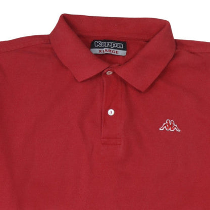 Kappa Men's Red XL Cotton Polo Shirt Short Sleeve Casual Top
