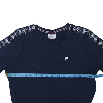 Fila Boys Blue Logo Short Sleeve Crew Neck T-Shirt 13-14 Years