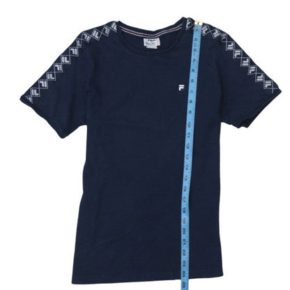 Fila Boys Blue Logo Short Sleeve Crew Neck T-Shirt 13-14 Years