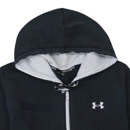 Mens UK Size XL Under Armour Black Full Zip Hoodie