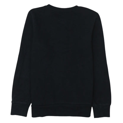 Converse Boys Black Graphic Logo Crew Neck Pullover Sweatshirt 12-13 Years