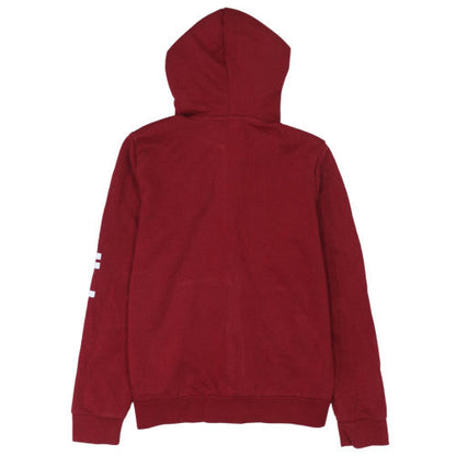 Womens UK Size L Adidas Red Full Zip Hoodie