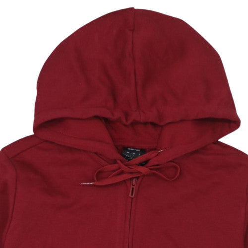 Womens UK Size L Adidas Red Full Zip Hoodie
