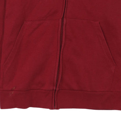 Womens UK Size L Adidas Red Full Zip Hoodie