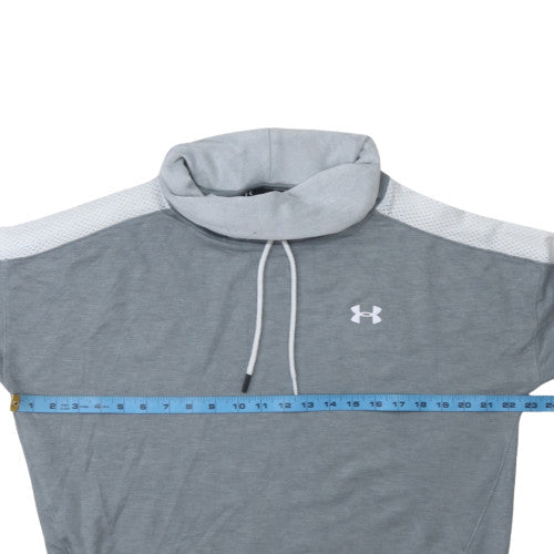 Mens UK Size L Under Armour Grey Pullover Hoodie