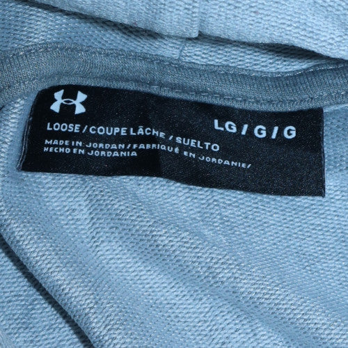 Mens UK Size L Under Armour Grey Pullover Hoodie