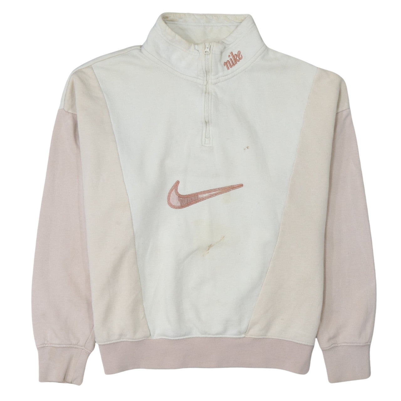 Womens UK Size S Nike Beige Pullover Sweatshirt