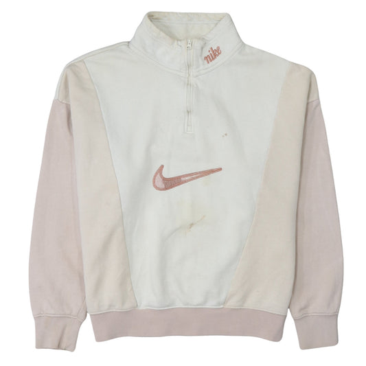 Womens UK Size S Nike Beige Pullover Sweatshirt