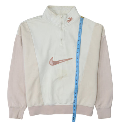 Womens UK Size S Nike Beige Pullover Sweatshirt