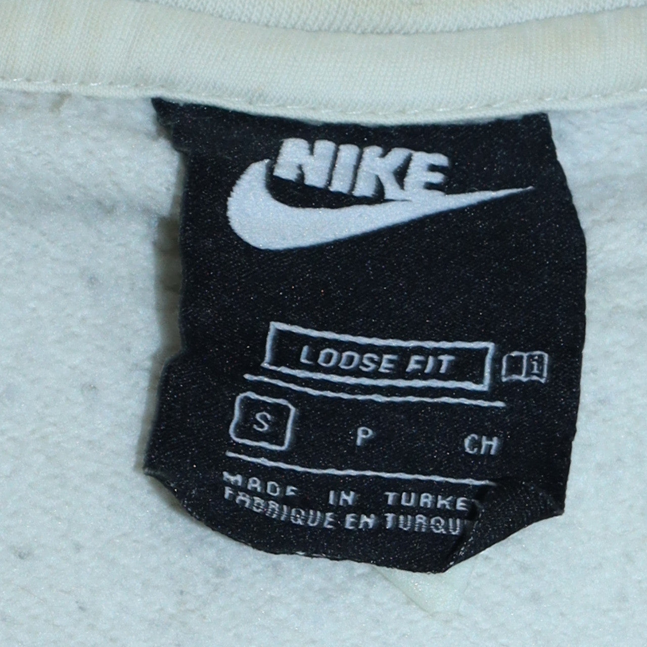 Womens UK Size S Nike Beige Pullover Sweatshirt