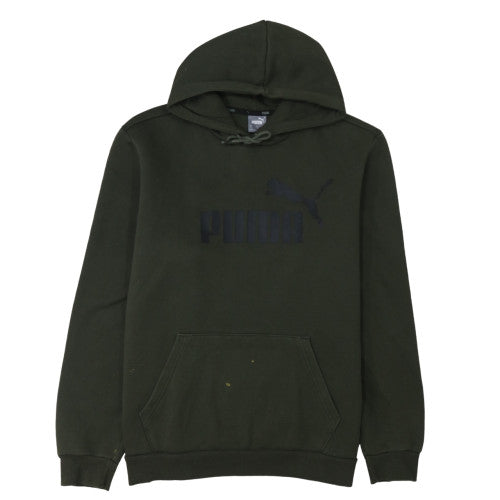 Mens UK Size L Puma Green Pullover Hoodie