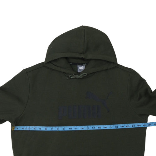 Mens UK Size L Puma Green Pullover Hoodie