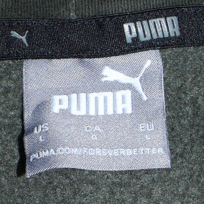 Mens UK Size L Puma Green Pullover Hoodie