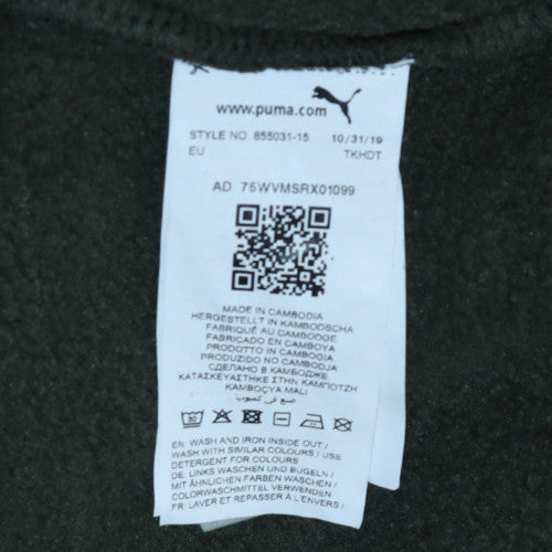 Mens UK Size L Puma Green Pullover Hoodie
