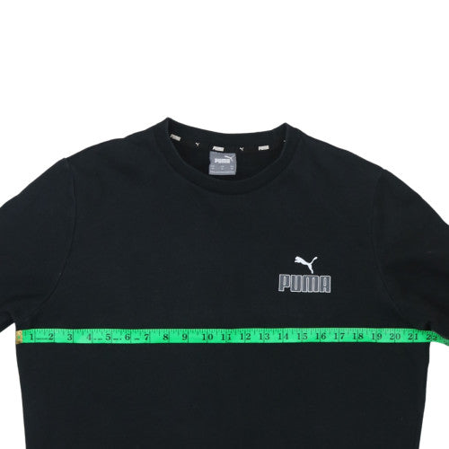 Mens UK Size M Puma Black Pullover Sweatshirt