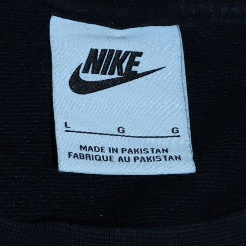 Womens UK Size L Nike Black Pullover Sweatshirt