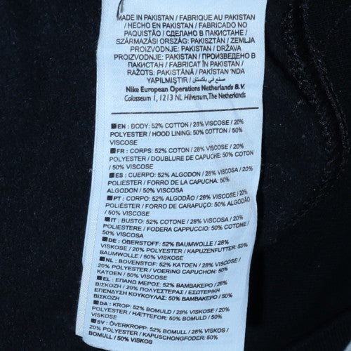 Mens UK Size S Nike Black Pullover Hoodie