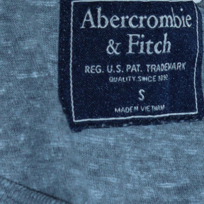 Abercrombie & Fitch Men's Grey Crew Neck Short Sleeve T-Shirt S